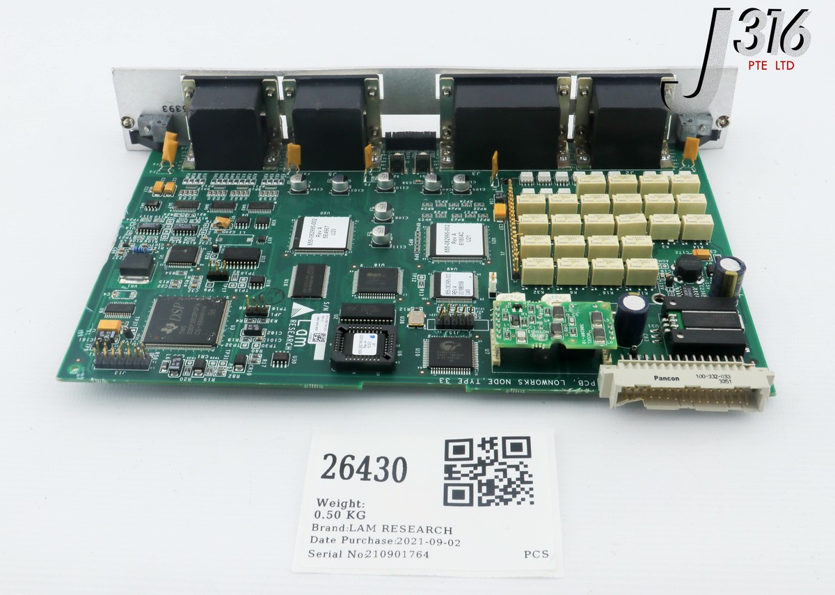 26430 LAM RESEARCH PCB, LONWORKS NODE, TYPE 33, 50020R-10 (PARTS