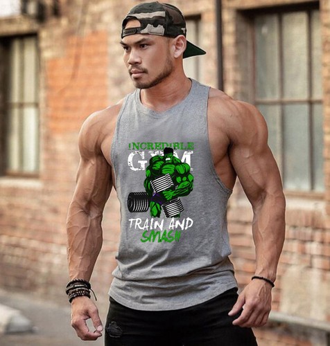 Men Workout Tank Top Sleeveless Gym Shirts Bodybuilding Fitness Muscle Tee  Shirt | eBay