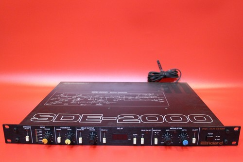 USED Roland SDE-2000 SDE 2000 Digital Delay Rack Effect Vintage U542 190607 - Picture 1 of 12