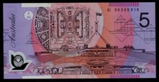 Australia 2008 $5 General prefix Polymer Banknote Unc