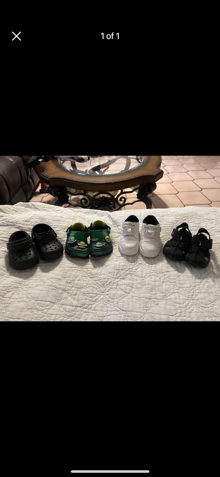 Four pairs of toddler shoes Size 6w $15Each Or $40 For All Four.￼-image
