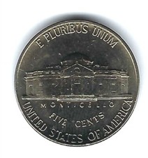 アメリカ旧1989-D ジェファーソン アメリカ 旧5セント銀貨 トーマス・ジェファーソン 1963年Dマーク 美品