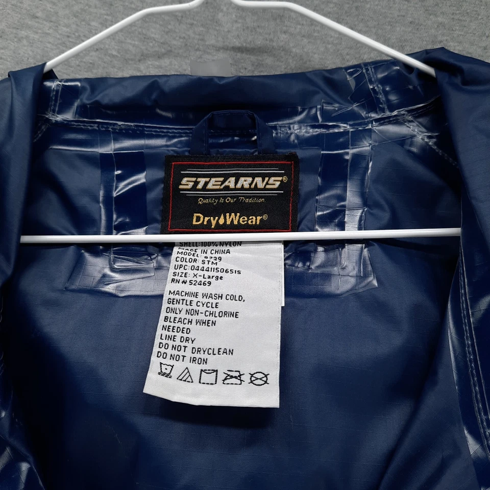 Chaqueta Stearns Para Hombres XL Empacable Impermeable Con Capucha Cintura elástica Cremallera Completa Impermeable Foto 2 de 4