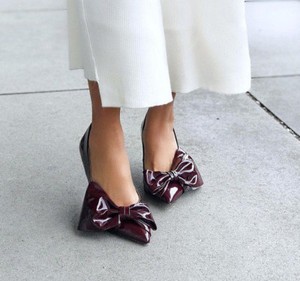 zara burgundy heels