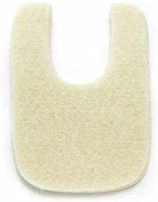 Wide U Shaped Felt Callus Horseshoe Pads - Adhesive - 1/4" Thick