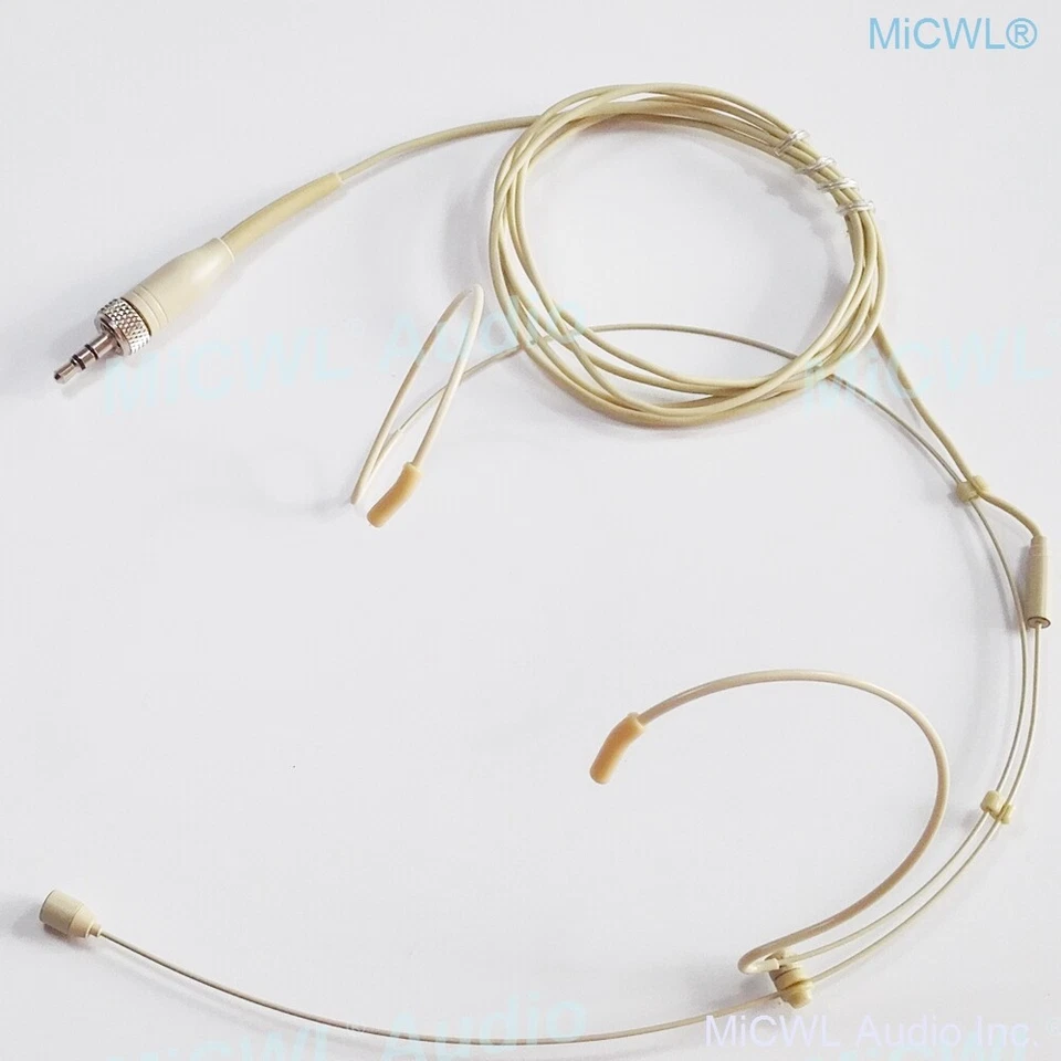 Beige Headset Microphone For Sennheiser ew100 sk100 G2 G3 G4 SK HeadMic ear Mics - Image 3 of 3