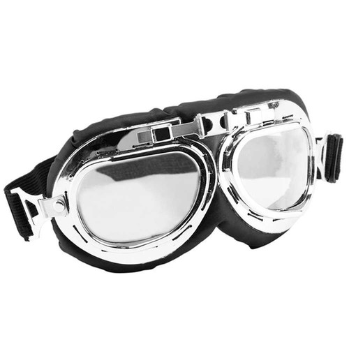 Occhiali Retro Vintage Aviatore Custom per Moto Scooter Vespa  CosplayTrasparenti | eBay
