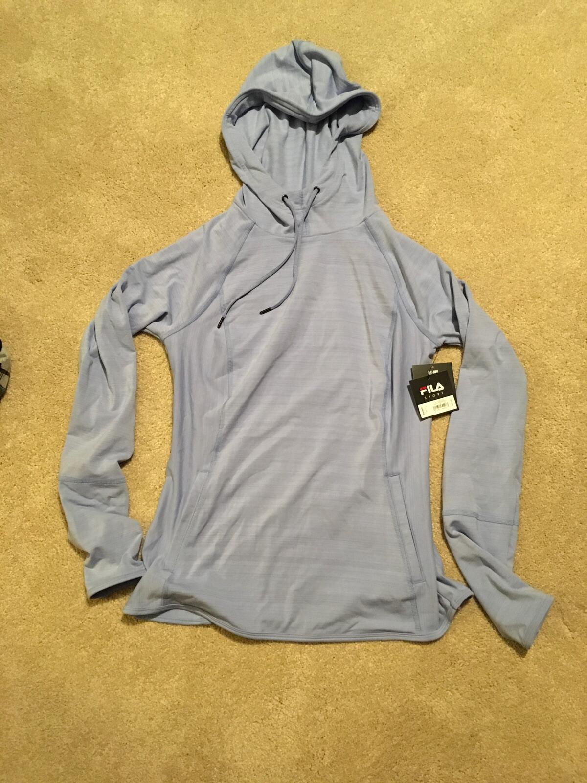 Felpa donna pullover Fila Sport con cappuccio piccola S lilla