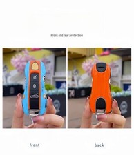 NO.20 Ocean Blue Remote Key Fob Cover For Porsche Cayenne Panamera 718 911 992