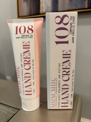 #ad MIIM.MIIC Compound 108 Warm Vanilla Syrup Hydro Blast Hyaluronic Hand Creme 4 OZ $17.99