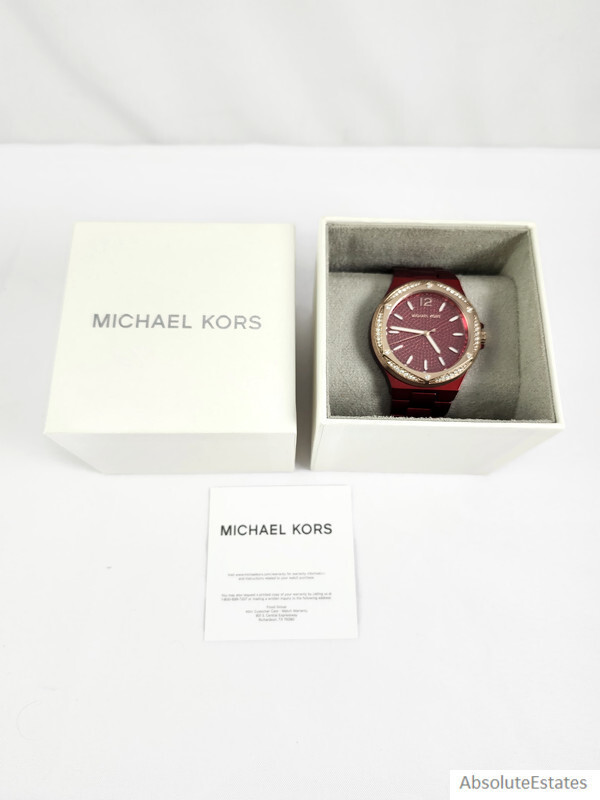 時計 MICHAEL KORS WATCH AND 18k GOLD NECKLACE 時計 MICHAEL KORS