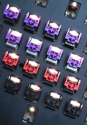 Razer4点セット Ships From USA* Razer Keyboard 4x Optical Replacement Switches Red