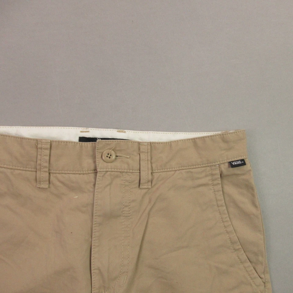 Pantalones Cortos Vans Niños 28X16 Bolsillos Informales Ligeros Tostados Chinos Foto 2 de 4