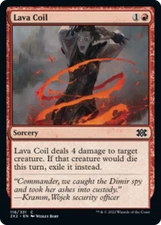 Lava Coil FOIL Double Masters 2022 MINT Red Uncommon MAGIC MTG CARD ABUGames