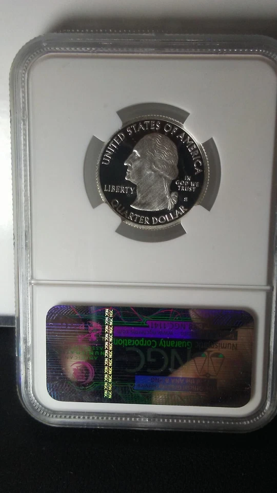 2009-S Silver 25C Guam NGC PF69 Ultra Cameo - Image 2 of 2