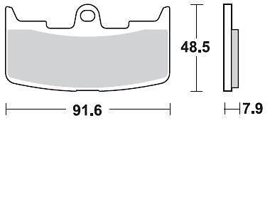 Braking CM55 Brake Pads #895CM55 Buell Lightning/Firebolt/Ulysses