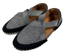 Women s BM bernie mev. Margo slip on Flats Pewter Silver Size US 7.5 7 1/2 EU 38