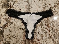 True Vintage Victoria Secret Dream Angels Satin Lace Thong