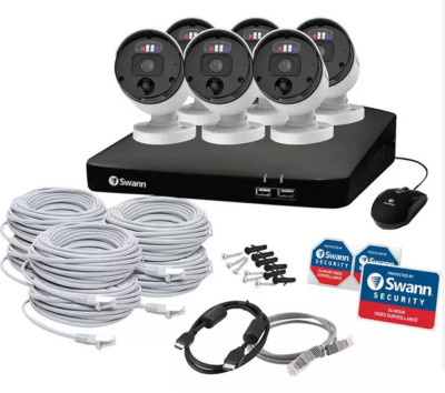 SWANN Enforcer NVK-879906 4K CCTV Sicherheitssystem NVR 8 8780 2TB 6x 875ER Kamera