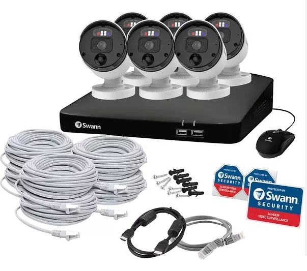 SWANN Enforcer NVK-879906 4K CCTV Security System NVR 8 8780 2TB 6x 875ER Camera