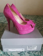 SCARPE KAMMI FUCSIA ESTIVE TACCO LAVORATO 36