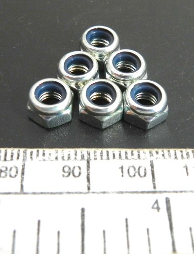 Écrous Nylock (à Frein Nylon) 6-32 - Lot De 100 Pièces, Zinc, Pour Assemblage Anti-dévissage