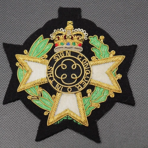 London Badge Button Co Bullion Wire Patch Royal Army Chaplain Crown Cross
