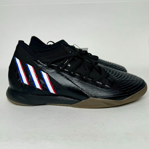 adidas Predator Edge.3 Indoor Soccer Shoe Men's (GX0020) Black/White - Picture 2 of 8