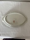 Vintage SCHWARZENHAMMER Germany Reticulated Pierced Floral Oval Dish — photo 6