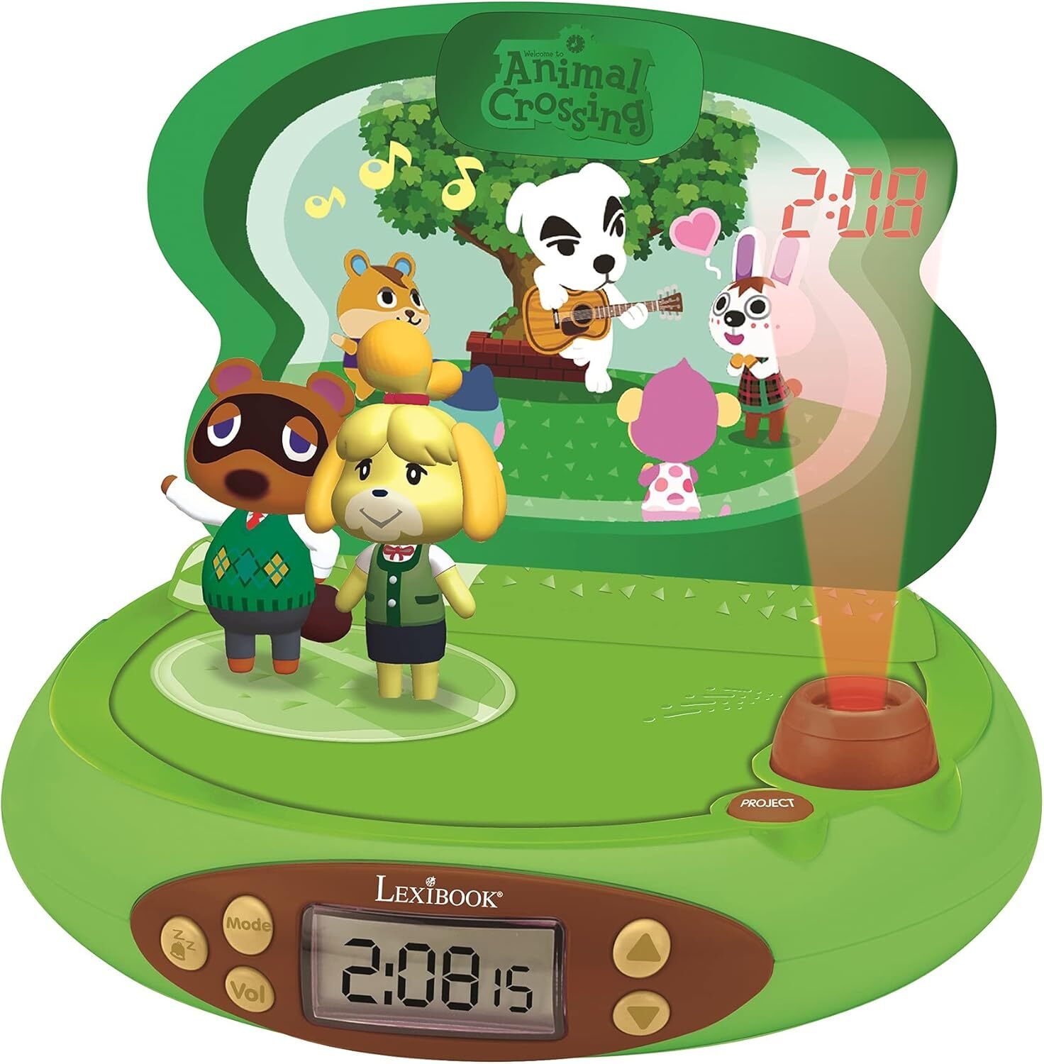 Lexibook Nintendo-Проектор-будильник Animal Crossing для детей-с ночным освещением