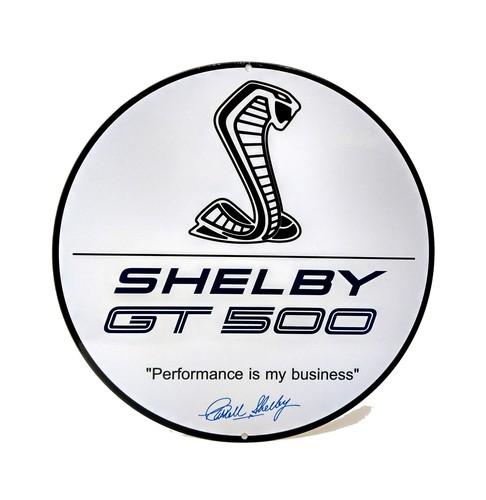 Shelby GT500 Retro Carroll Shelby Stahlschild - Bild 9 von 9