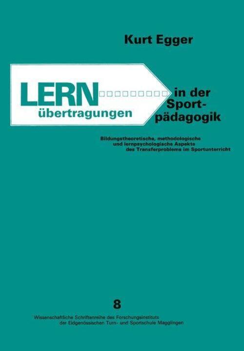 Thumbnail - Egger | Lernübertragungen In Der Sportpädagogik | Taschenbuch |
