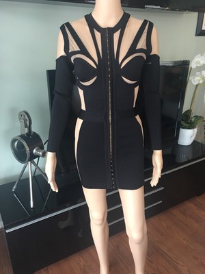 balmain bodycon dress