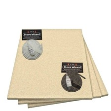 Stove Fire Brick Board Heat Proof Brick Vermiculite 25mm Free Rope Pack & Glue