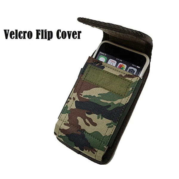 Cell Phone Pouch Tactical Holster Metal Belt Clip Loop Camouflage Case (4 sizes) - Image 4 of 4