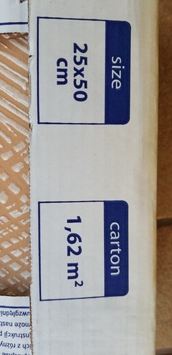 Wandfiesen Restposten, ca, 6 m² (4 Kartons je 1, 54 m²), hellgrau, 25 cm x 50 cm - Bild 4 von 4