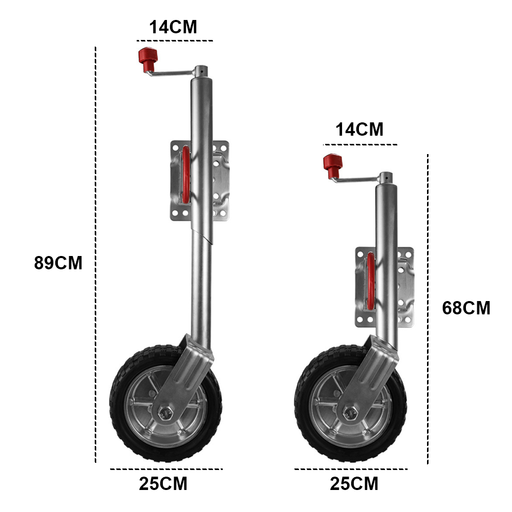 Jockey Wheel 10" Inch Swing Up Rubber Wheel 1000kg Caravan Boat Trailer