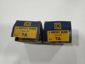 Lot of 2 Square D Contact Blocks Class 9001 Type TA