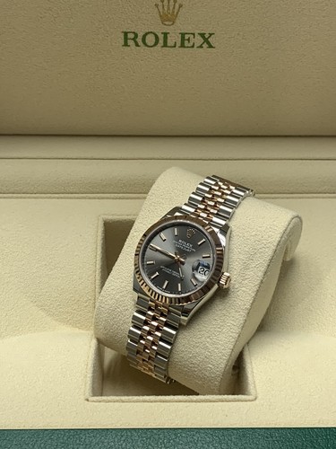Rolex Datejust 31mm Rose Gold Rhodium Dial BRAND NEW FULL SET BOX PAPERS 278271 - Picture 1 of 3
