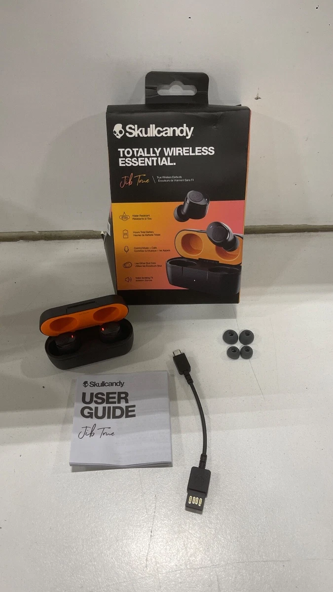 Skullcandy Jib True Wireless in-Ear Earbuds - True Black/Orange