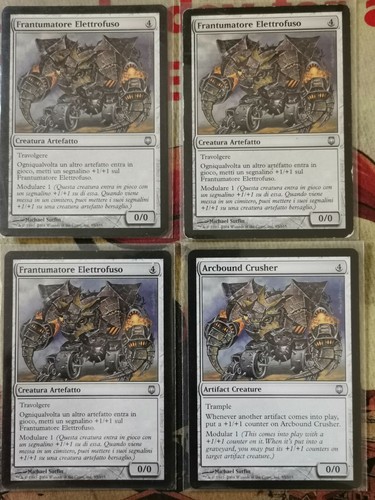 MTG 4X Elektroguss Zerkleinerer - 4x Arcbound Crusher - Darksteel