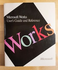 Microsoft Works User's Guide and Reference 1987-1988 Vintage Manual