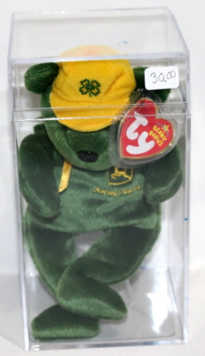2006 8.5'' TY BEANIE BABY BABIES JOHNNY JOHN DEER 4-H CLUB EXCL. BEAR MWMTs +CASE