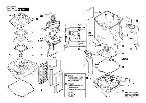 New Bosch 2610A16480 Motor Housing - Picture 1 of 2
