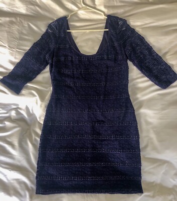 Guess Purple Lace Dress - size 12 | eBay