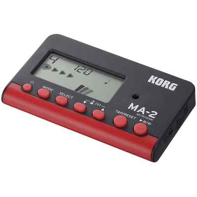 Korg MA-2 Digitales Metronom schwarz/rot - 400 Stunden Dauerbetrieb