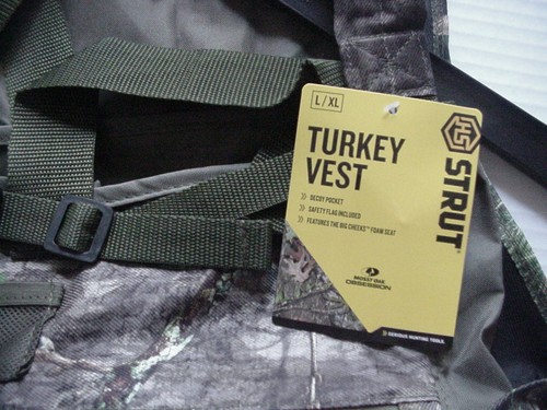 HS Strut Turkey Vest Mossy Oak "Obsession" Official NWTF Camo Men Size Choice - Picture 7 of 8