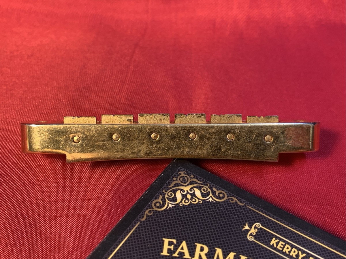 1979 Gibson ABR-1 Nashville GOLD Guitar Bridge Vintage Part 1979 Gibson ABR-1 Nashville GOLD Guitar Bridge Vintage Part