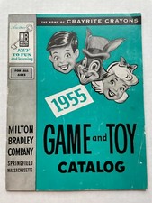 1955 Milton Bradley Game and Toy Catalog w/ Crayrite Crayons
