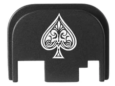 Slide Cover Rear Plate for Glock 17 19 19x Gen 1-4 Anodized Aluminum, USA Made